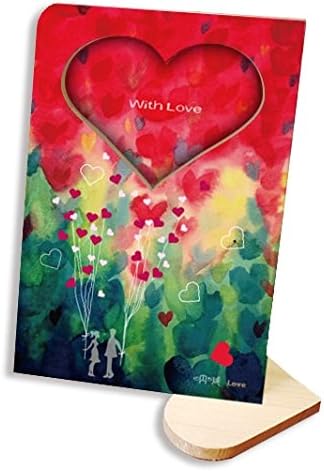 iRecki Recordable Photo Frame Card - Personalized Voice Greeting DIY for Valentine's, Birthdays, Christmas, Holidays, etc.