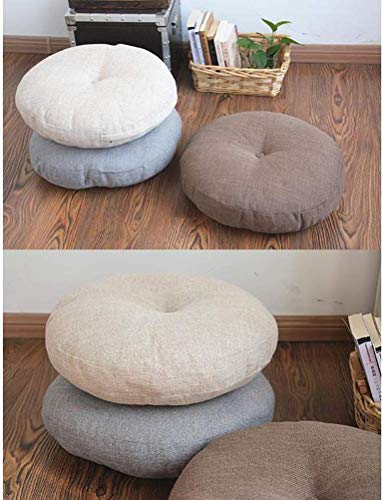 Coussin d'appoint extra large rond et épais pour fauteuil de bureau et sol - 8
