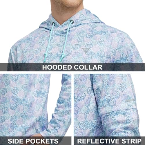 Image of M MAELREG Hoodies for Men Golf Fleece Hooded Sweatshirts Dry Fit Athletic Lightweight Casual Midlayer Mens Hoodies Pullover