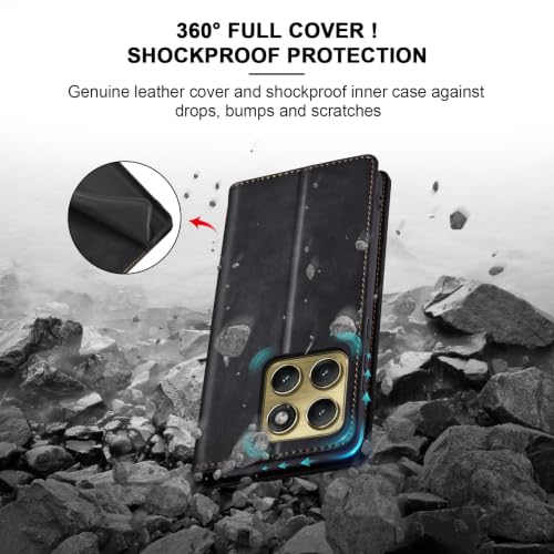 Image of Jasonyu Flip Wallet Case for Motorola Edge (2026) 5G,Black