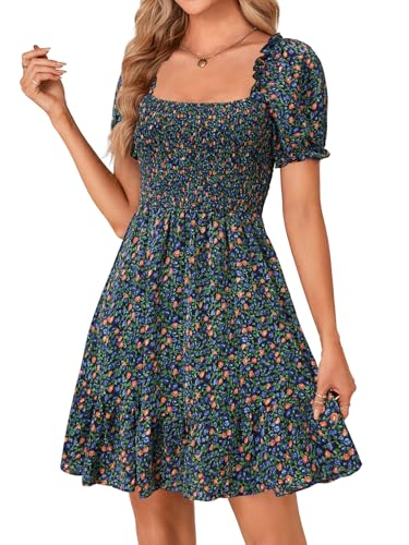 Image of Rooscier Women's Summer Boho Mini Dress