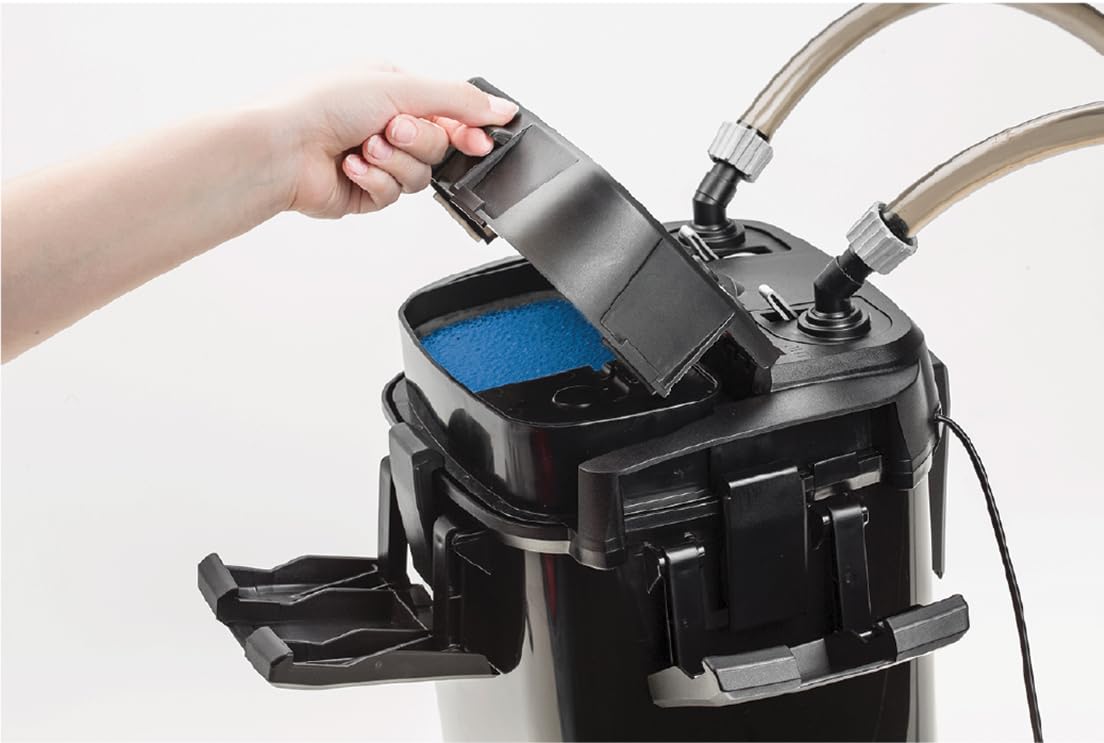 Filtro Ultramax 1500 – Esperto in filtrazione | Potente Filtro Esterno per acquari d'Acqua Dolce 250 – 450 l | 1500 l/h | 16 W | prefiltro + autoadescamento Automatico