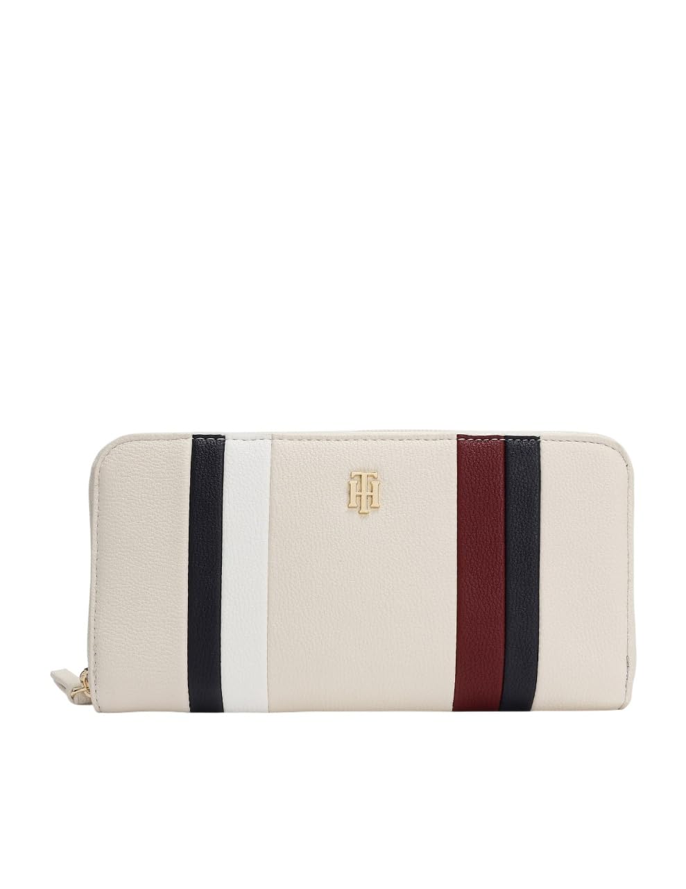 tommy hilfiger Striped Beige Pu Zip-Around Wallet-picture-15