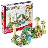 Mega Construx HDL86 - Pokémon Dschungel-Ruinen Bauset, Spielset mit 464 Teilen, inklusive Glumanda, Tragasso und Amonitas-Figuren, Spielzeug für Kinder ab 7 Jahren