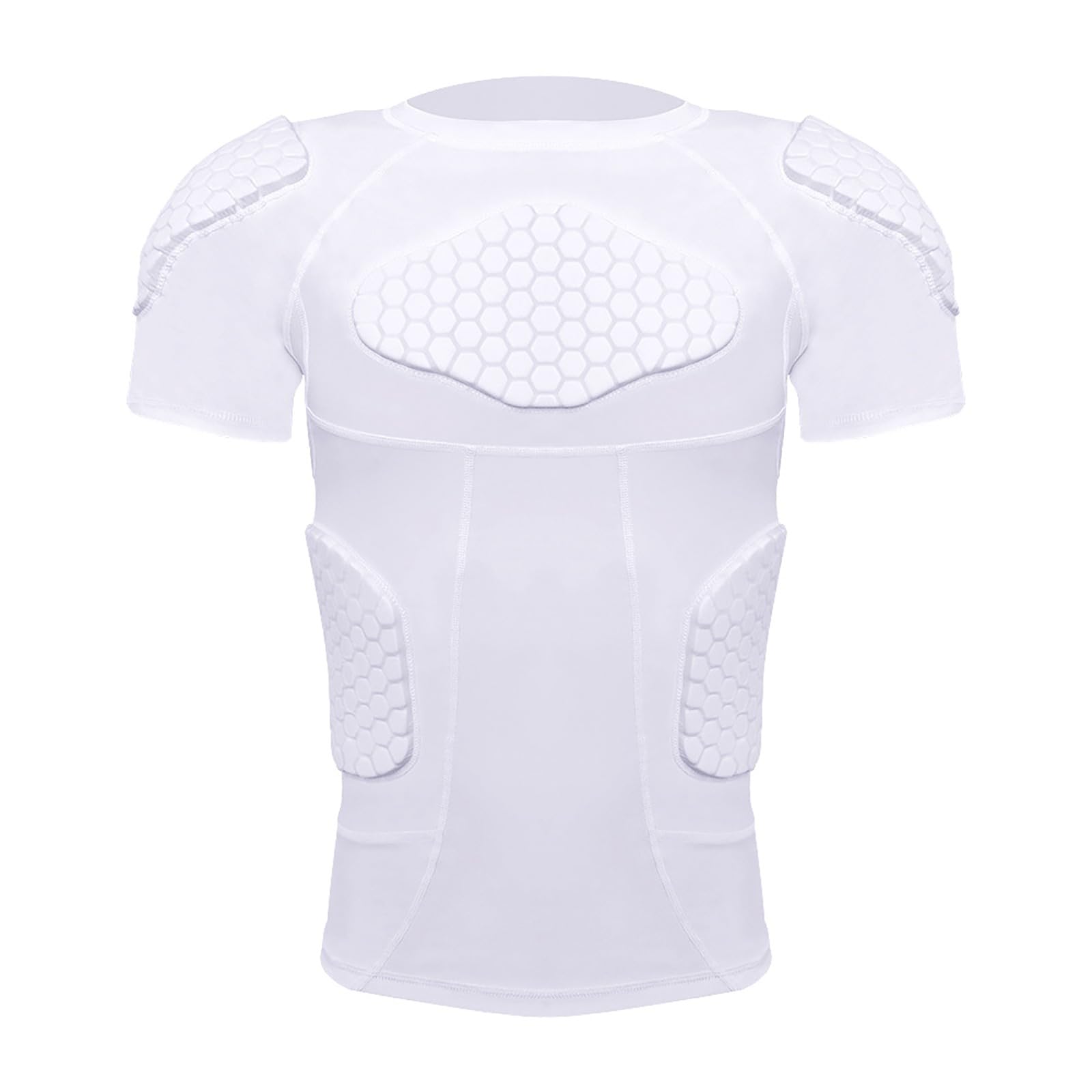 Compression Shirt Herren, Protektoren Shirt Herren Motorrad Fahrrad Schnelltrocknend Oberteil Kampfsport Sommershirt Gym Sport Trainingsshirt Gepolsterte Kompressionshirt Outdoor T Shirt