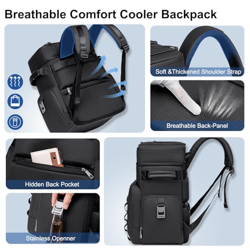 Weitars 52-Can Double Deck Cooler Backpack
