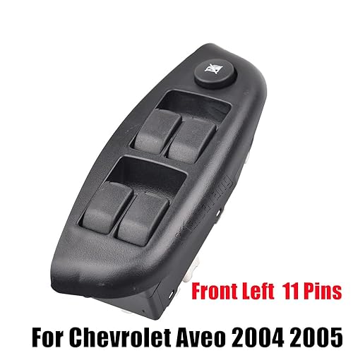 Miniatura 3 de Interruptor principal de elevalunas eléctrico LHD Interruptor de control de elevalunas eléctrico principal Botón de cristal de la ventana del coche