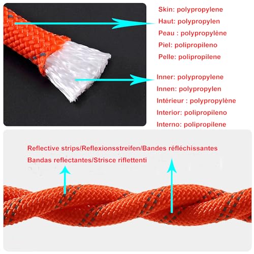 image for NorthPada 1/2 in (12mm) x 32 ft (10Meter) Floating Rope Anchor Mooring