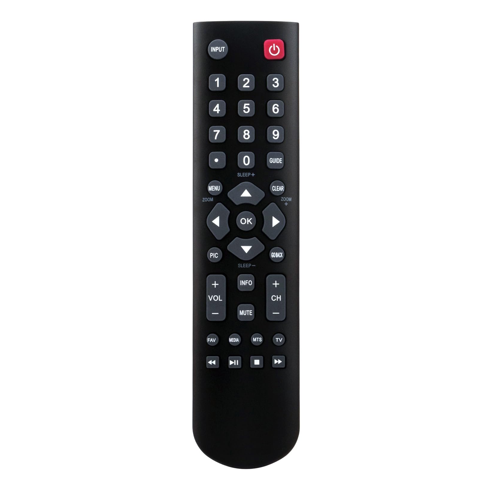 Replacement Remote Control RC3000N02 RC2000N01 RC3000N01 RC2000N02 RC3000N02 Compatible with TCL LED HDTV 06-520W37-E003X 28D2700 32B2800 32D2700 32S360 32S3600 39S3600 40FD2700 48FD2700