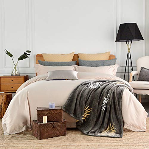 Jml Throw Blanket 50" X 60", Plush Fleece Throw Blanket For Couch - Luxury Soft Lightweight Couch Bed Blanket (Phoenix Leaves, One Throw(50"X60")) #TOP2