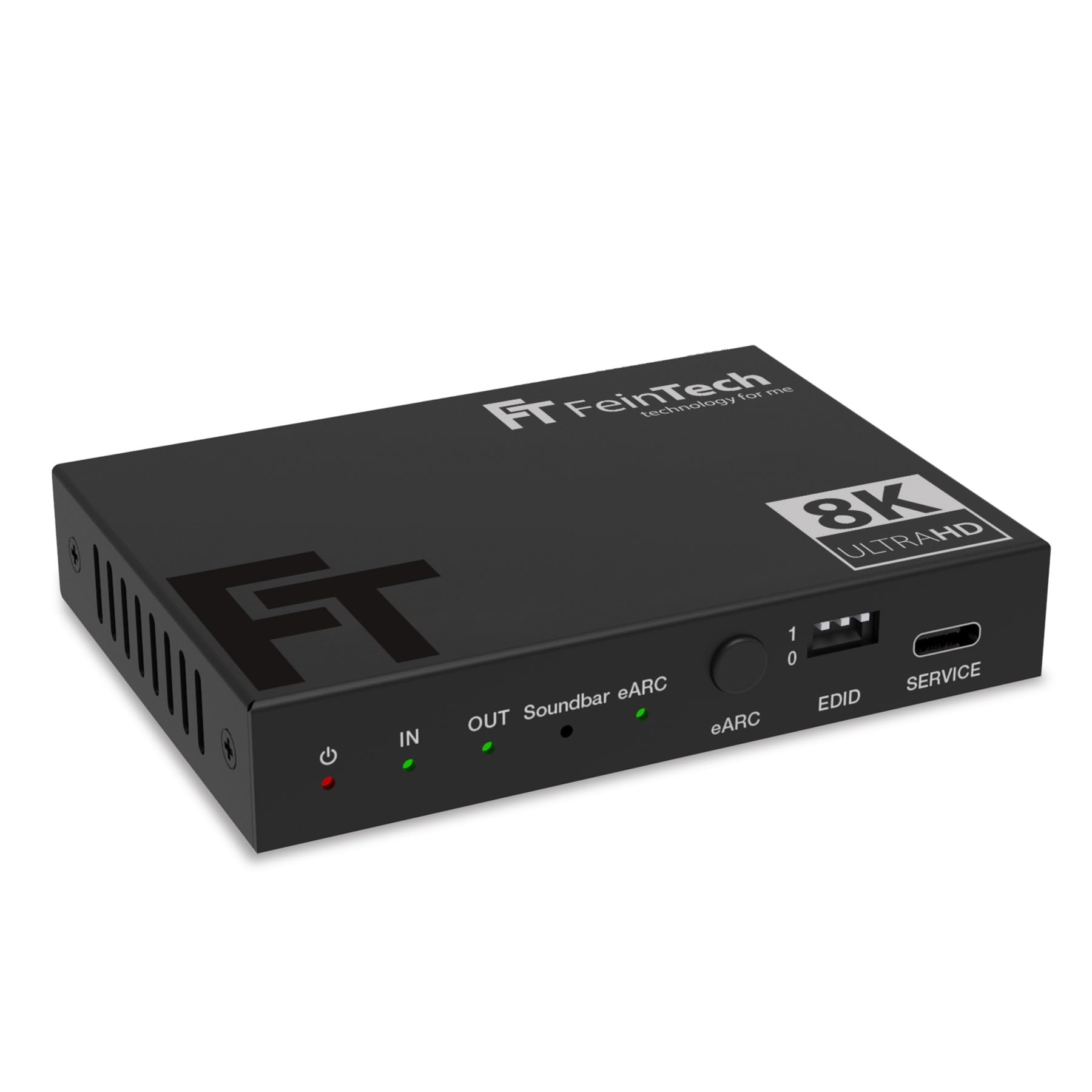FeinTech AX310 HDMI 2.1 Audio Extractor do soundbar eARC – obsługuje 8K 60 Hz, 4K 120 Hz, VRR, ALLM, Dolby Atmos, DTS, rozdzielacz audio do systemów dźwiękowych z eARC i ARC (1 wejście)