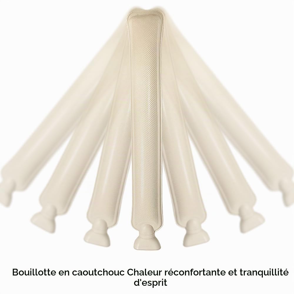 Longue Bouillotte, Ours Peluche De 2L Avec Housse Amovible Et Lavable, Jolie Bouillotte Caoutchouc, Cadeau
