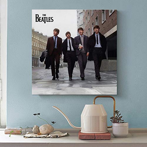 QWKM Poster Beatles on Air Live at The BBC Volume 2 Toile décorative pour salon, chambre à coucher 60 x 60 cm - Les Beatles, Paul McCartney, John Lennon, RIngo Starr, George Harrison QWKM Poster Beatles on Air Live at The BBC Volume 2 Toile décorative pour salon, chambre à coucher 60 x 60 cm – Image 4