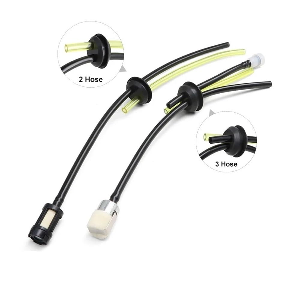Kit de Filtro de Combustible Universal, Juego de Tubos Aptos for Motosierra, cortacésped, Manguera de Aceite, Herramientas de jardín, 1/5 Uds.(3 Hose Kits,5 Pieces)