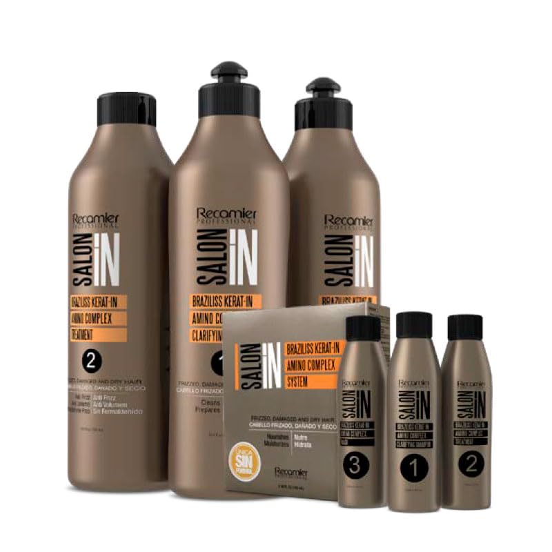 RECAMIER PROFESSIONAL SALON IN Braziliss Kerat-in Amino Complex Hair Treatment Step 2 17.64 oz - Image 3