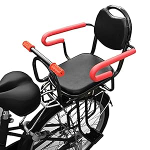 TWSOUL Child Bike Seat, Rear Mounted Child Bike Seats, Back Mount Child Seat with Non-Slip Armrests/Pedals Padde/Seat…