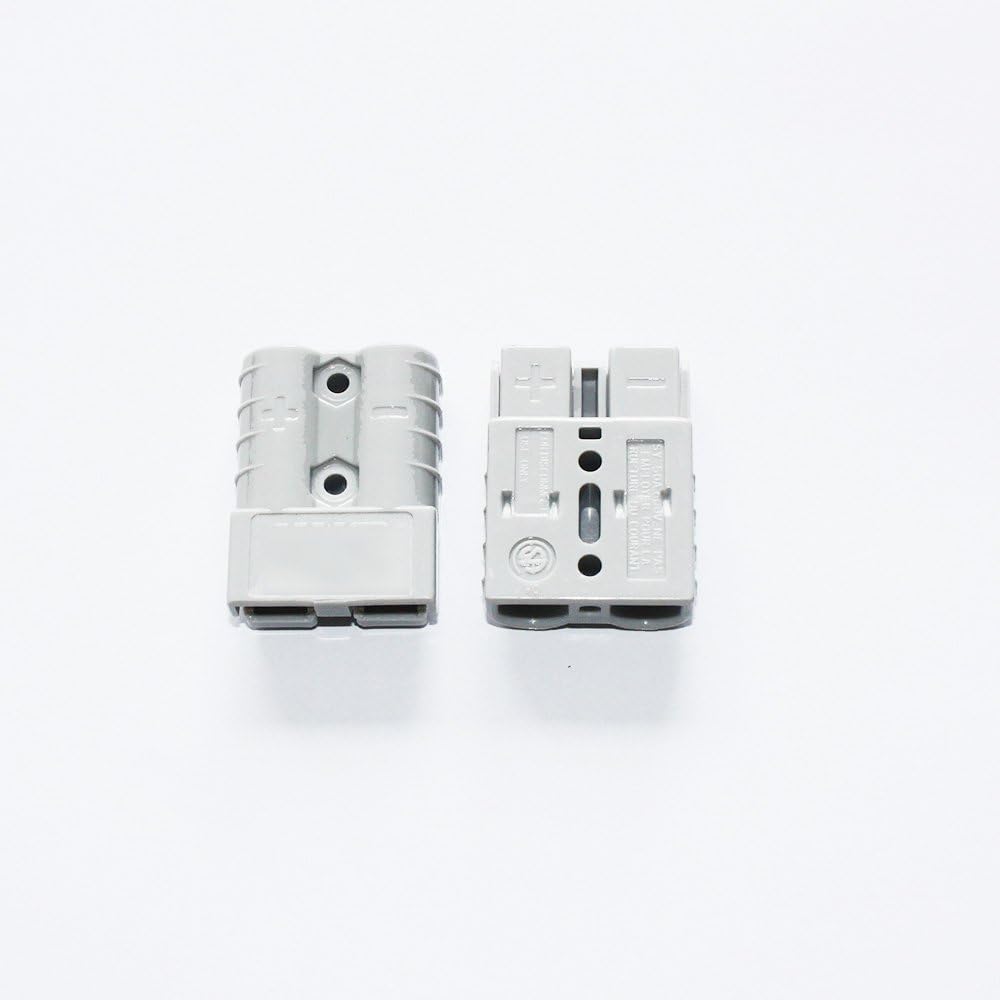 X-Haibei Pair Battery Quick Connector Kit 50A Plug Connect Disconnect Winch Traile Gray (6AWG)