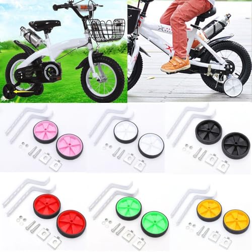 Ruedas de Entrenamiento para Bicicletas Infantiles de 12 a 20 Pulgadas, Juego de 2 Ruedas Reforzadas para Bicicletas de Velocidad Única (Verde) miniatura 7