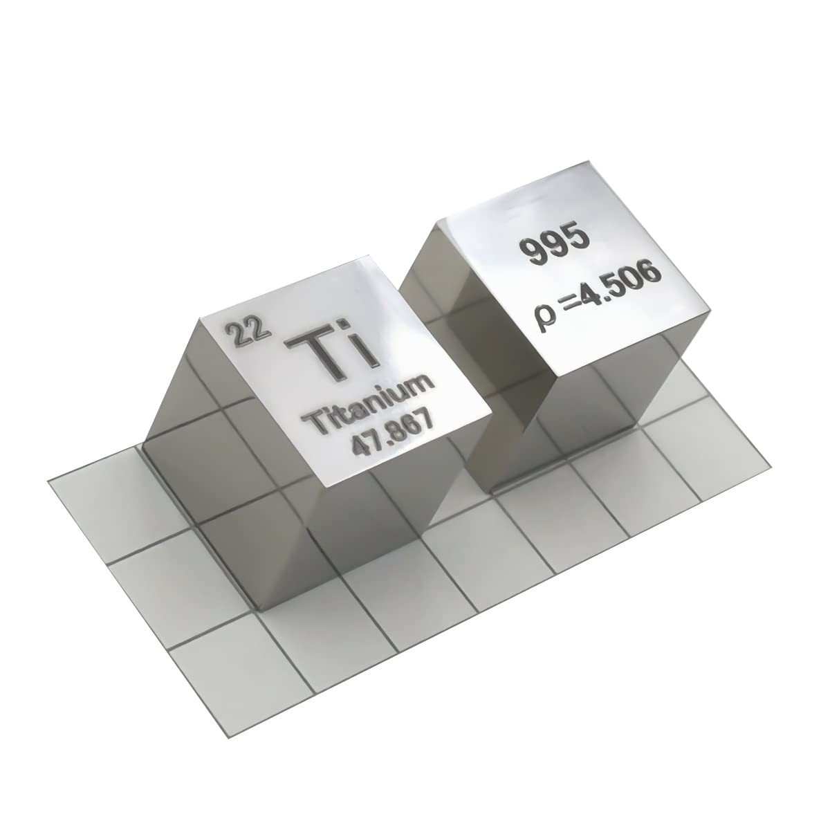 Cube de densité en titane pour loisirs personnels et bureau de passionné