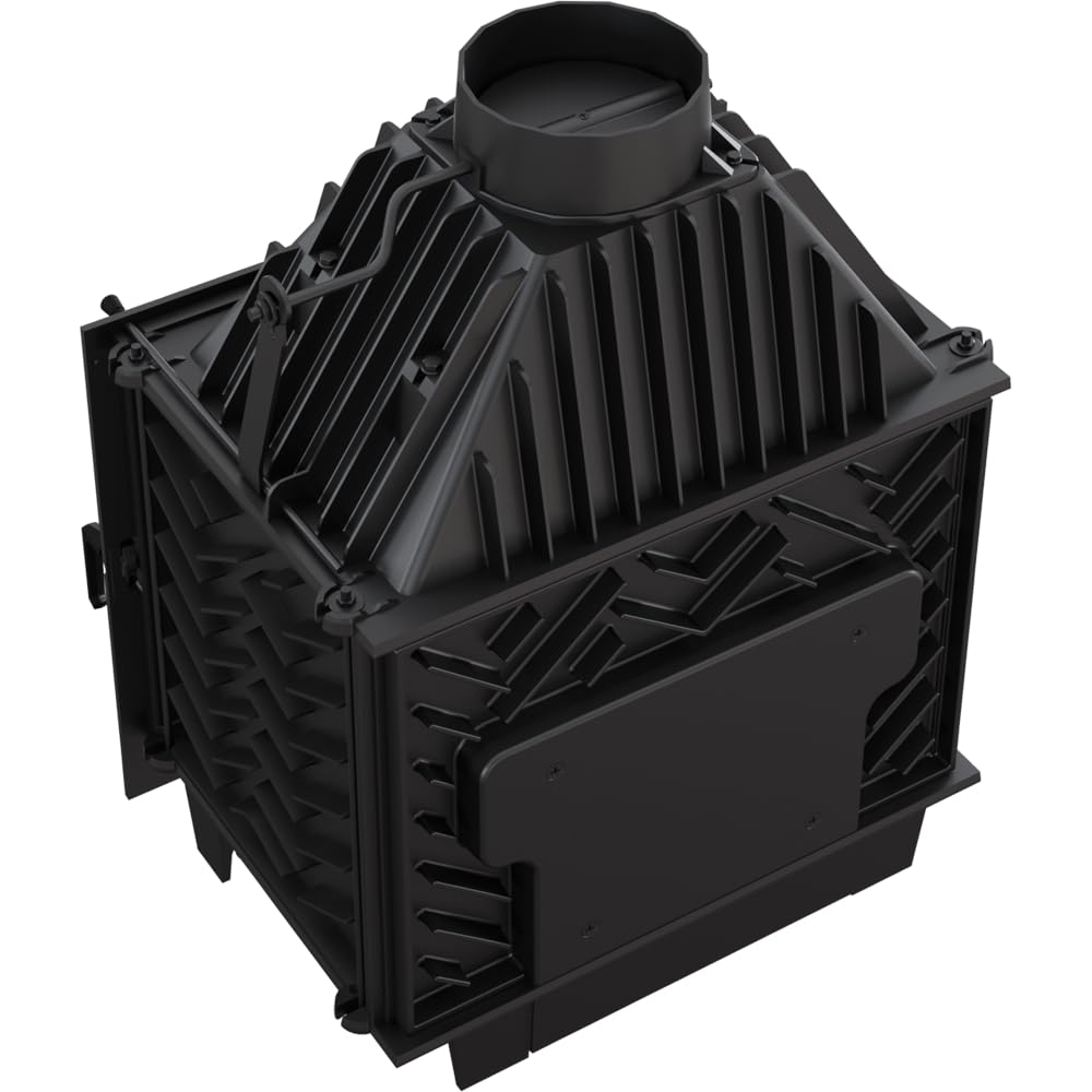 KRATKI Zuzia Eco Camino a legna con inserto ad aria Emissione C02 ridotta Conforme BImSchV 2 12 kW Rendimento termico 81% Acciaio e Ghisa
