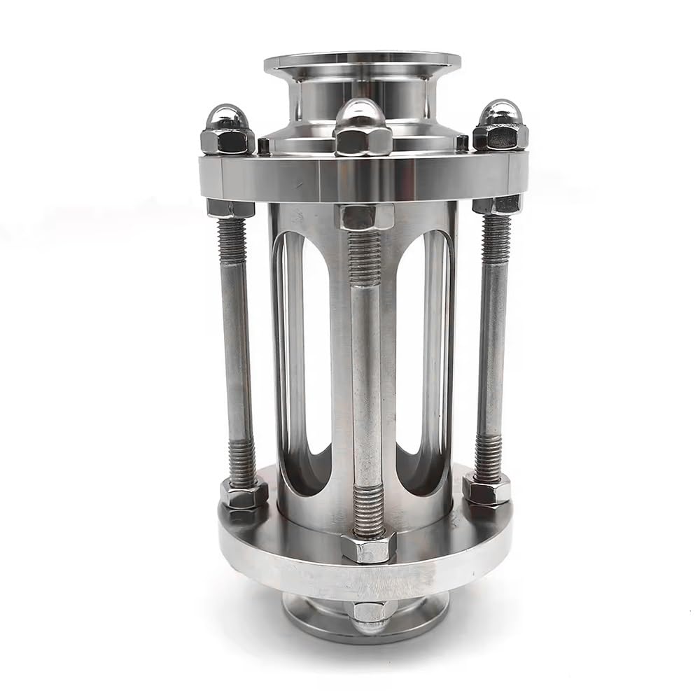 Sanitary Flow Sight Glass - 304 Stainless Steel, Borosilicate Glass, 25-51mm Tube Diameter, Hygienic Devise, 1 Piece(25mm)
