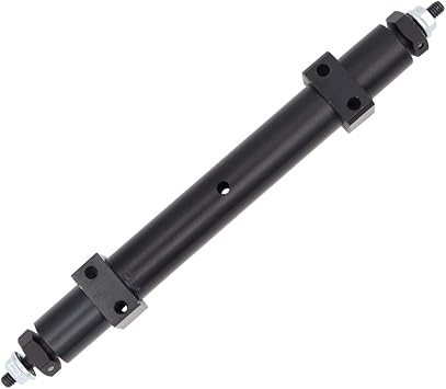 Metal Non-Powered Rear Axle Tail Axle Upgrade Accessory Fit Compatible with Tamiya 1/14 RC Tractor Trailer Rear Axle Spare Parts Black 140mm