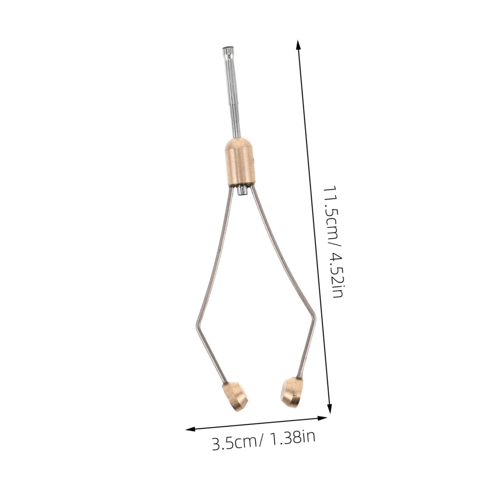 UPKOCH Fly Tying Tool for Fishing Stainless Steel Winder with Tip Portable Lightweight Bobbin Holder for Fly Fishing Lure Creation Angler Equipment