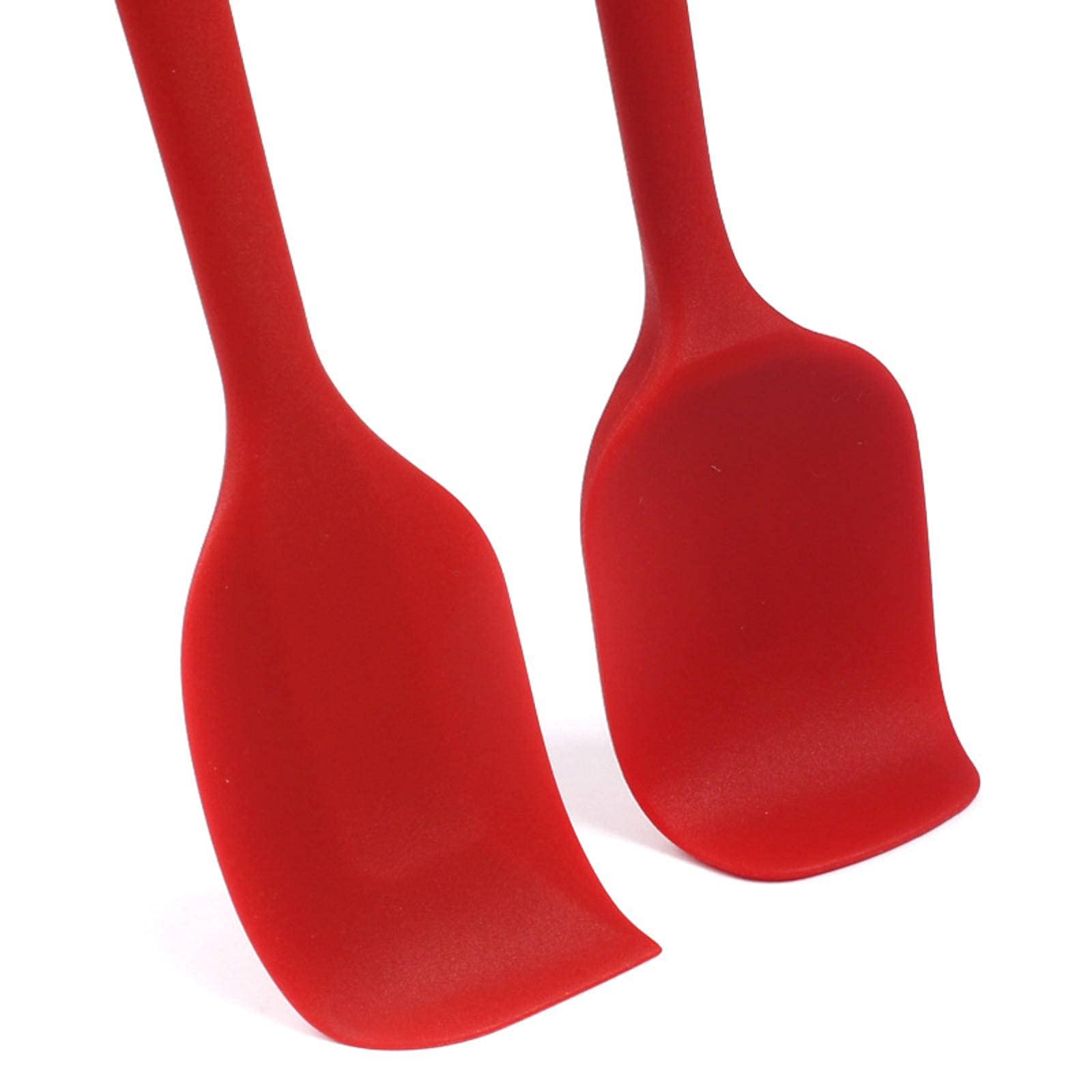 Silikonspatel 6-teiliges Set Silikon Küchenutensilien 6-teilig Spatel Ölpinsel Set Backwerkzeuge Kuchencremespatel, 27x5x2cm/422(Black)