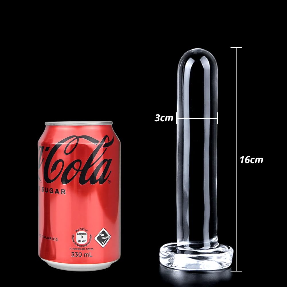 Roluck Plug Anale con Ventosa, TPE Dildo Trasparente Giocattoli Sessuali per Uomini Massaggio della Prostata Anale Masturbazione Stimolazione del Punto G per Donne (S)