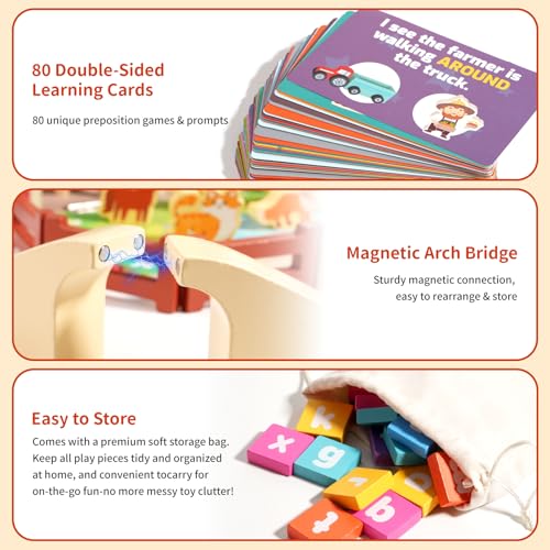 Image of INIFEIDALA Montessori Farm Dollhouse for Toddlers 3-5