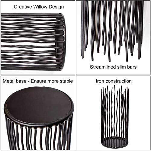 Metal Iron Willow Led Pillar Candle Holder Set Of 3, Modern Black Table Centerpiece Set,8/10/12 Inch Height, For Indoor & Outdoor Decora, Dining Room, Home Decoration(Not Contains Led Candle) #TOP6