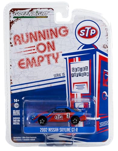 Greenlight 1:64 Running on Empty Series 15-2002 Skyline GT-R (R34) miniatura 1
