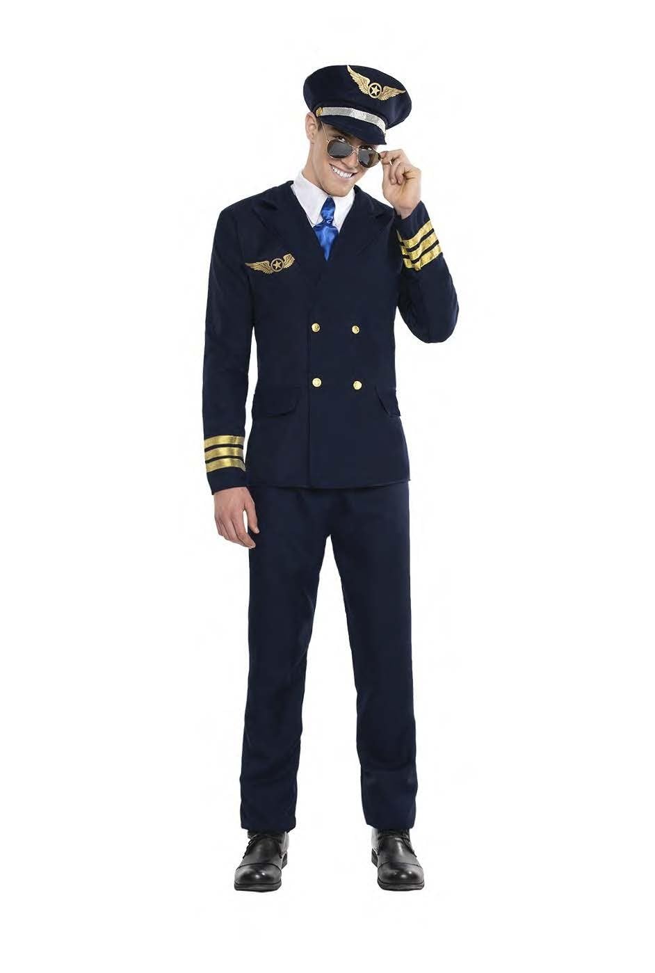 Kimokawaii Disfraz de Piloto de Avion Adulto