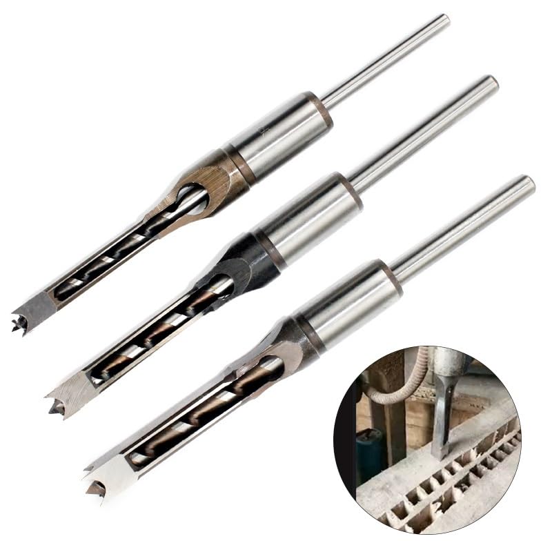 Set Di Punte Elicoidali HSS Da 1 Pezzo, Set Di Punte Per Scalpello Per Mortasatura Con Coclea Quadrata, Kit Di Strumenti Per Trapano Per La Lavorazione Del Legno Con Foro Quadrato,20mm