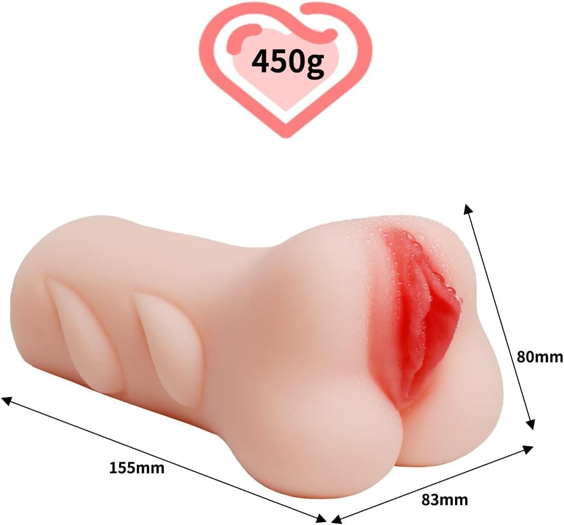 Masturbádores Masculino Real Juguetes Sexuales - 3D Masturbador Masculino Juguete Sexuale para Hombre con Vagina Realista y Anal Apretado Coños Sexuales Realista Juguetes Eróticos para Adultos, JIN02 — view 3