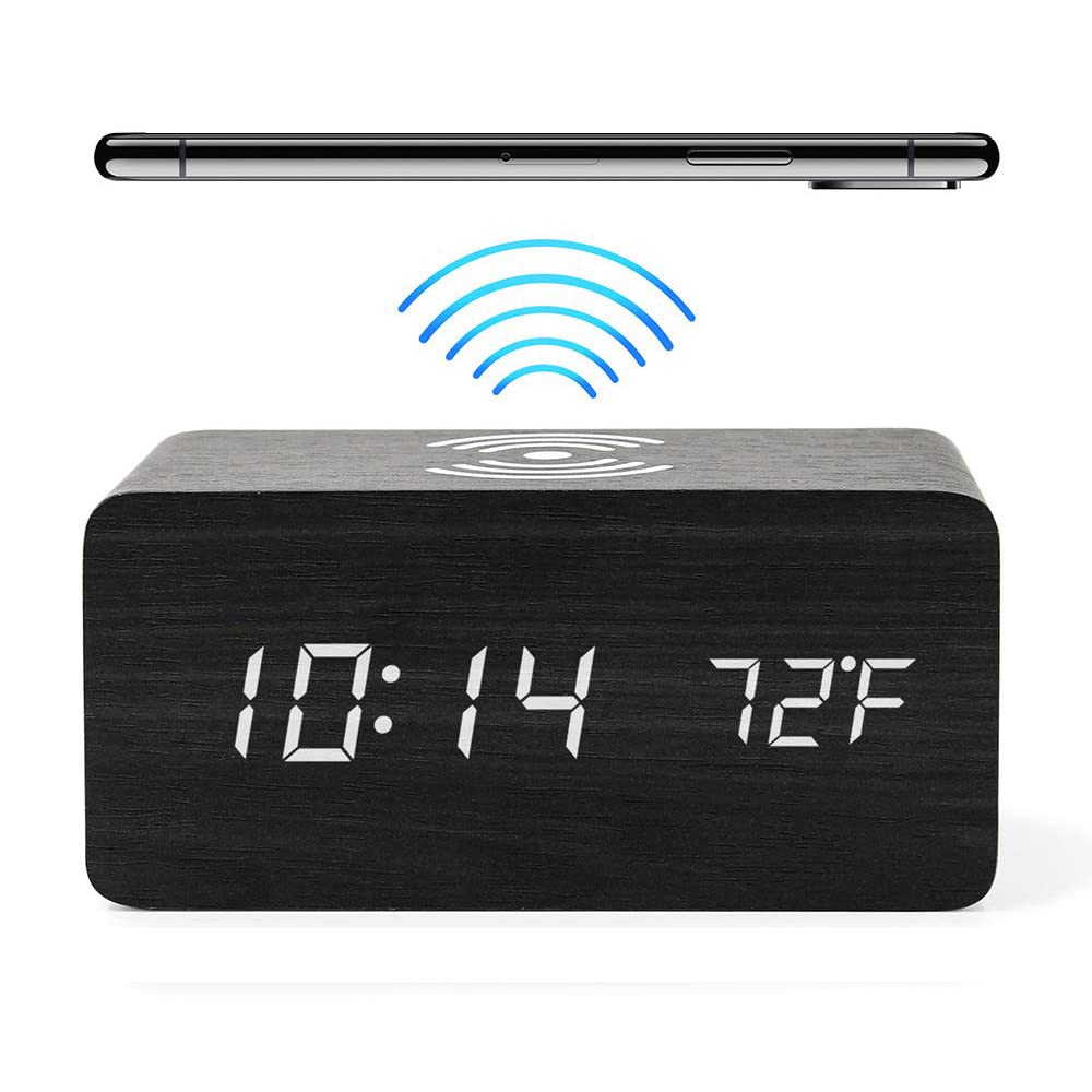 Alarm clock with wireless charging Find the best price at PriceSpy