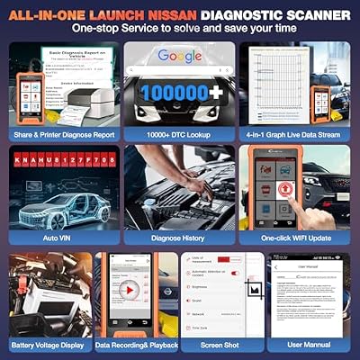 2026 Launch X431 Full System Bi-Directional Scanner for Nissan/for Infiniti/fit for GTR, OBD2 Scanner Code Reader with All Free Reset Service