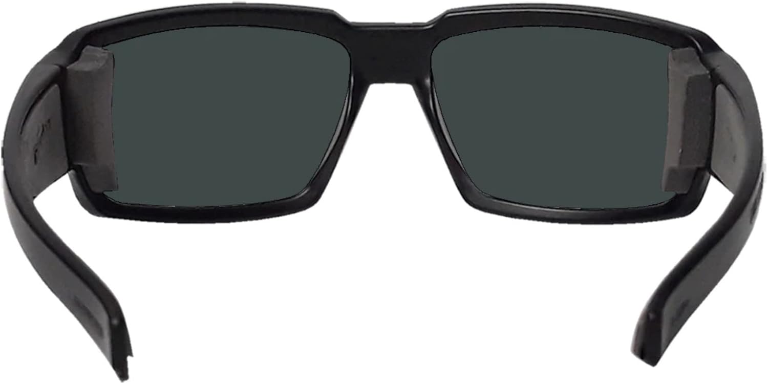 BOMBER BG103BM Sunglasses for men, z87 Compliance Safety Sunglasses, Matte Black Frame with Non-Slip Foam Lining - Image 3