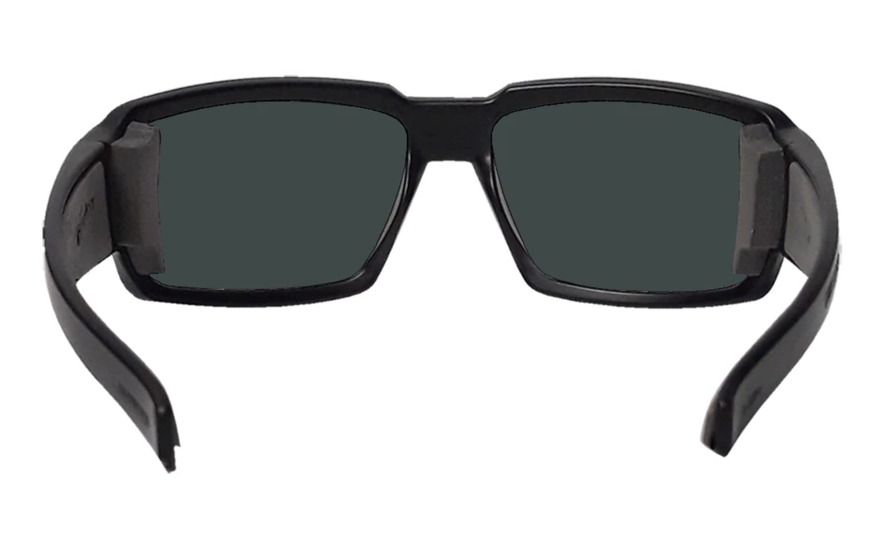 Bomber Gafas de sol BG103BM para hombre, Z87 Compliance Safety SunGers, marco negro mate con forro de espuma antideslizante