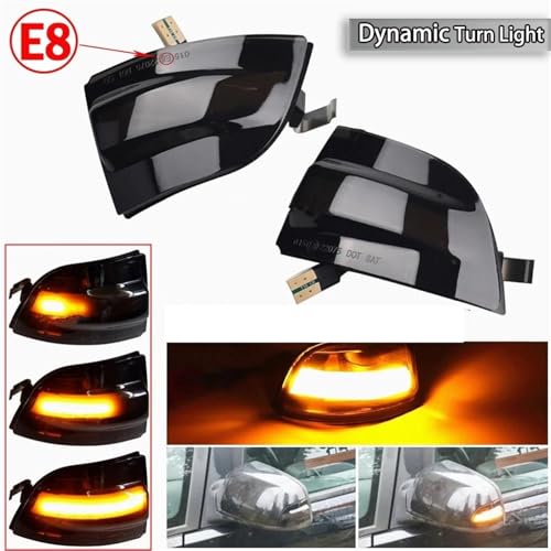 Intermitentes LED dinámicos para Ford Focus 2 MK2 y C-MAX intermitentes de agua corriente 5