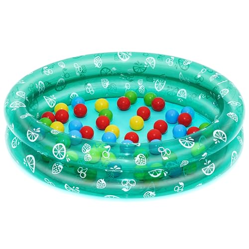 Bestway Piscine à balles Gonflable Splash & Play avec 50 balles - 91 cm x 91 cm x 20 cm - Multicolore