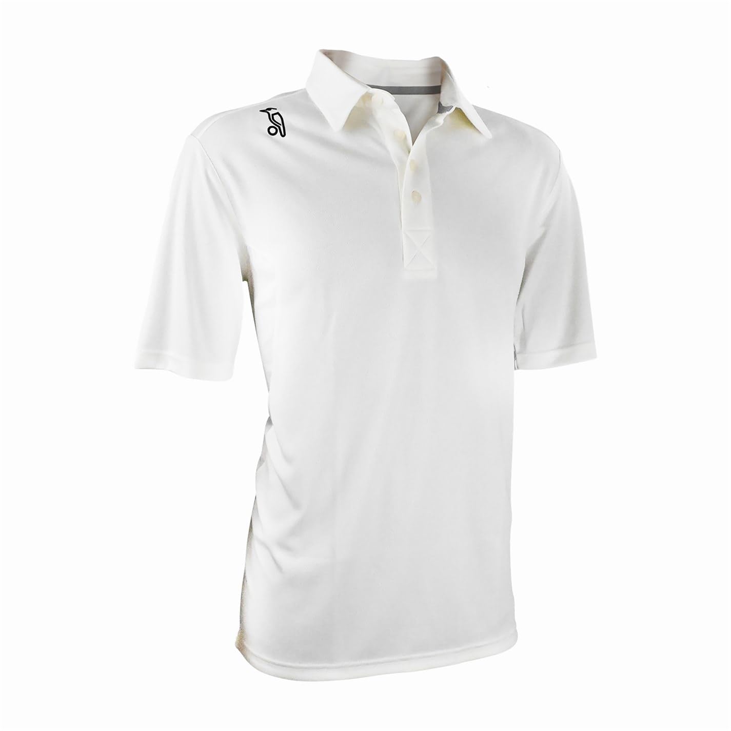 Kookaburra White Sport Kids Elite Short Sleeve Cricket Shirt Cream 7-8 Years