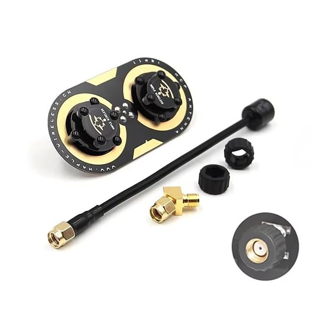 Maple Wireless Updated 11dBi Circularly Polarized Maple Leaf Antenna SMA/RP-SMA EV200D Fatshark SKYZONE 5500-5800MHz RC Drones (RP-SMA with 14CM)