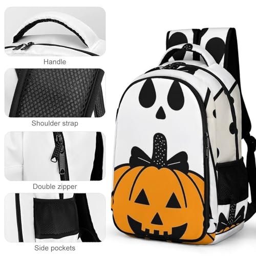 Backpack for Travel, Spooky Wave Point Print Modern Backpack Shoulder Bag with Adjustable Straps, Side Pockets & Reinforced Bottom4