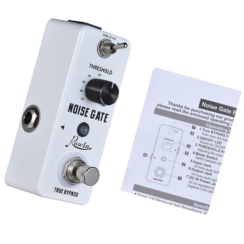 Btuty Noise Gate Pedal Gitarre Noise Suppressor Effekte Pedal Rauschunterdrückung Pedal 2 Modi True Bypass