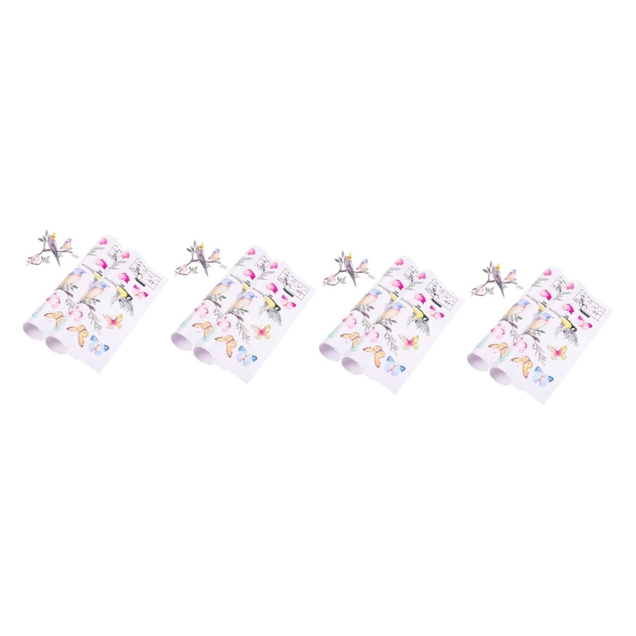 Autocollants de fenêtre oiseaux TOYANDONA pour décoration de chambre et salon (8 feuilles)