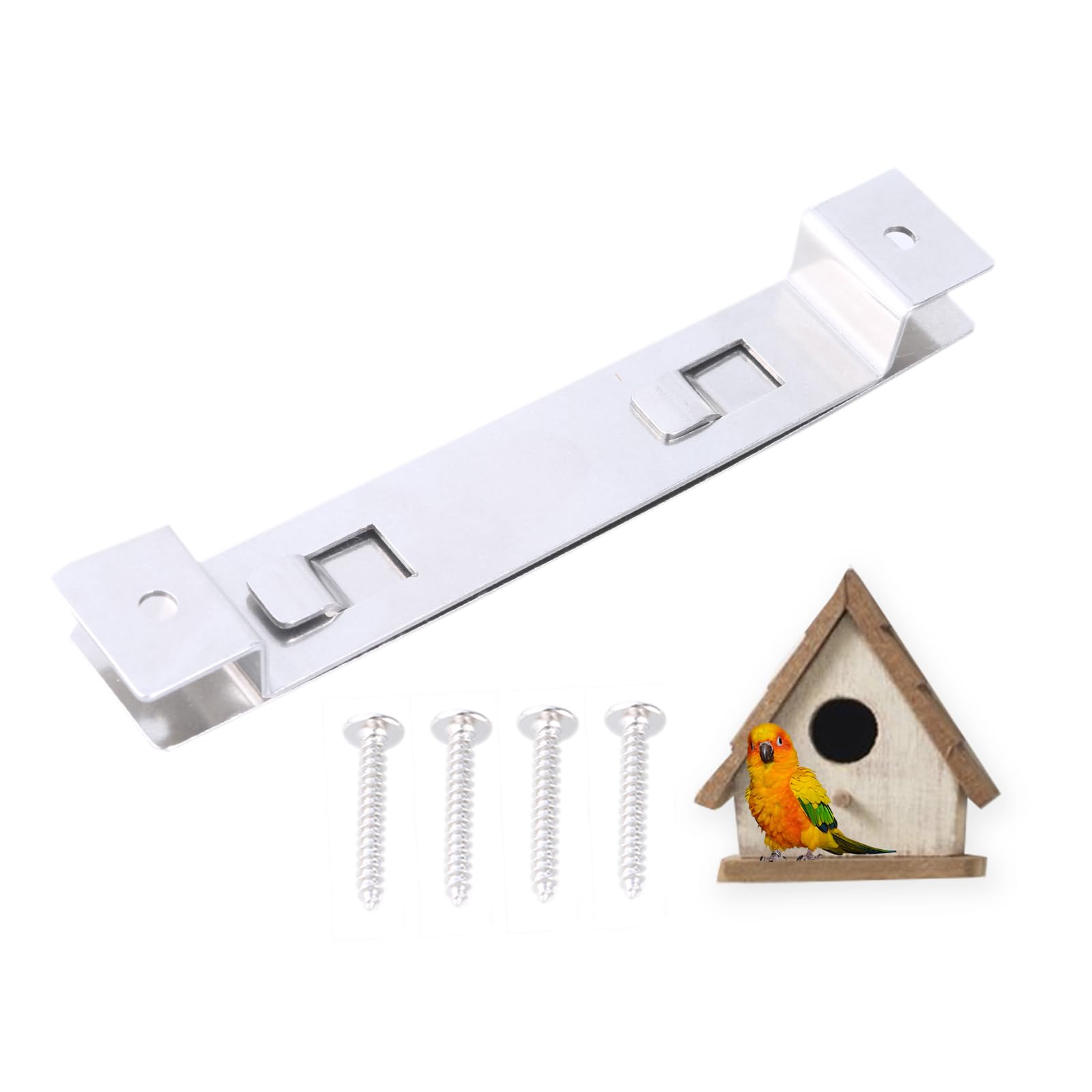 Mounting Bracket for Bird Houses Securely Install and Remove Bird Houses with Steel Bracket
