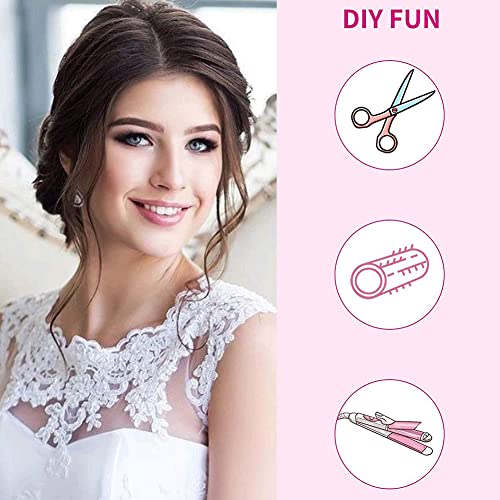 Bowiemall 2Pcs Side Bang Clip in Bangs Real Human Hair Side Covers Wave Fringe Hair Extensions for Women Girls (Natural Black Color)