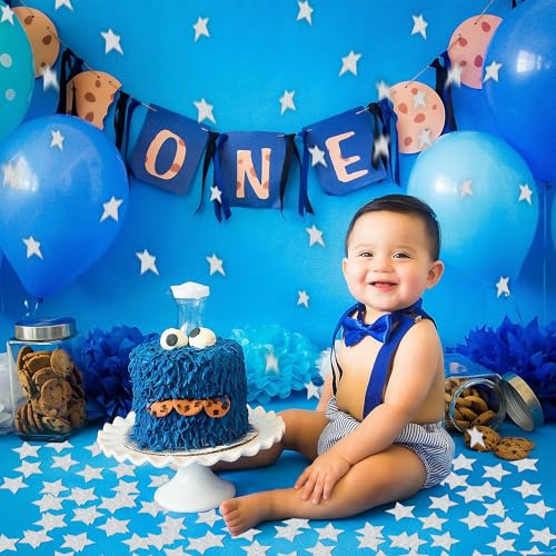 Image of 300Pcs Glitter Silver Stars Confetti，Shiny Paper Table Confetti for Birthday Halloween Bachelorette Wedding Baby Shower Graduation Party Decorations Supplies