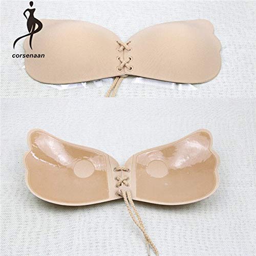 Buy Womens Reusable Invisible Magic Strapless Self Adhesive Pushup Bra